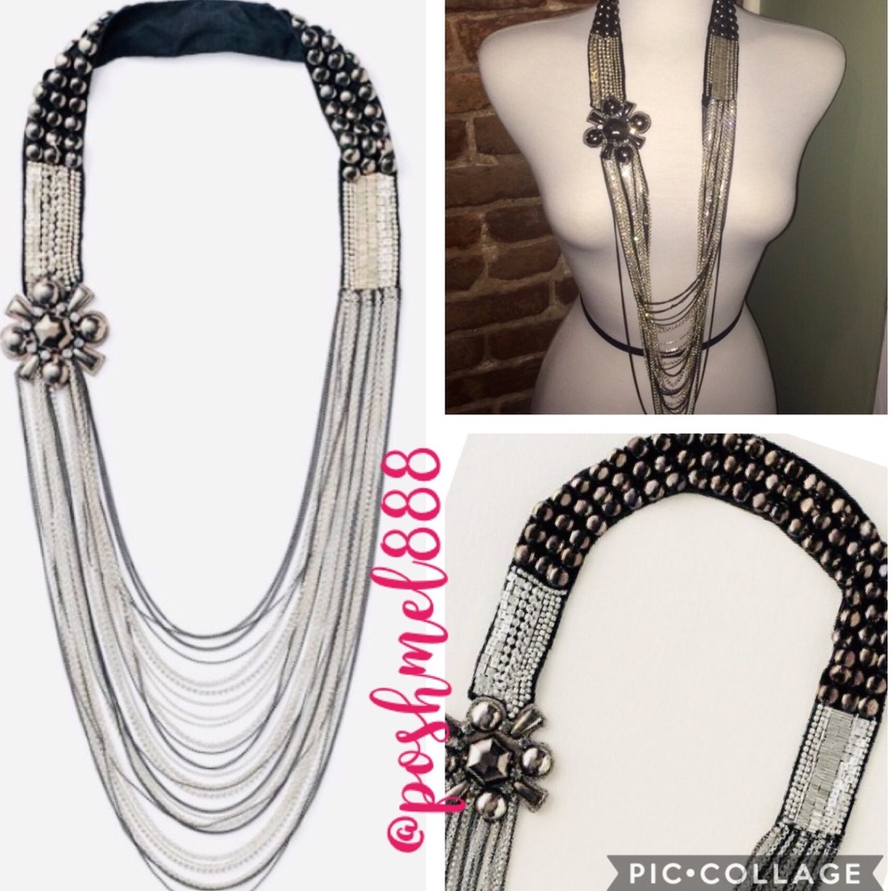 Stella & Dot | Limited Ed SILVER Gunmetal & Hematite⚔️Nolita Statement N… - Picture 12 of 13